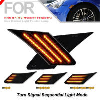 Luces De Señal Lateral LED Amarillas Para Toyota GT86 FT86 Scion FR-S Subaru BRZ Lente Clara Y Opaca Instalación En Faros Laterales Y Sensores De Luz - details 3