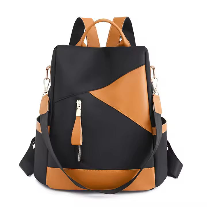 Mochila Nueva Moda para Mujer, mochila de cuero de gran capacidad, Bolsa de viaje informal antirobo versáthil - 1