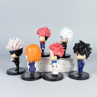 Jujutsu Kaisen 6Pcs/set Figuras De Acción Anime Gojo Satoru Yuji Itadori Muñecos Juguetes Modelo Fushiguro Para Coleccionistas Y Fans - details 3