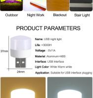 Lámpara LED Portátil Mini Para Lectura Colorida Con USB Y Carga Como Power Bank Protección Ocular Luz Nocturna Para Libros - details 5