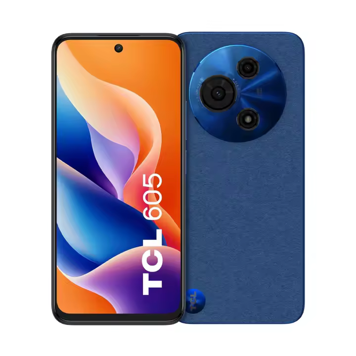 TCL 605 - Smartphone Dual SIM, Pantalla 6.67" HD+, 256GB ROM, 8GB RAM (+10GB Expansión), Cámara 50MP, Batería 5200mAh, Android 15, COLOR: Azul - 1