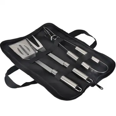 Juego De Herramientas De Barbacoa Y Horno De Acero Inoxidable With Bolsa De Almacenamiento Portátil Para Use Al Aire Libre Fácil De Limpieza - 1