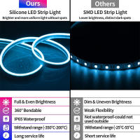 Tira De Luz LED Neón Inteligente Tuya Compatible Con Alexa Y Google Home Control Remoto WiFi Bluetooth Impermeable 12V Para Sala De Estar - details 1