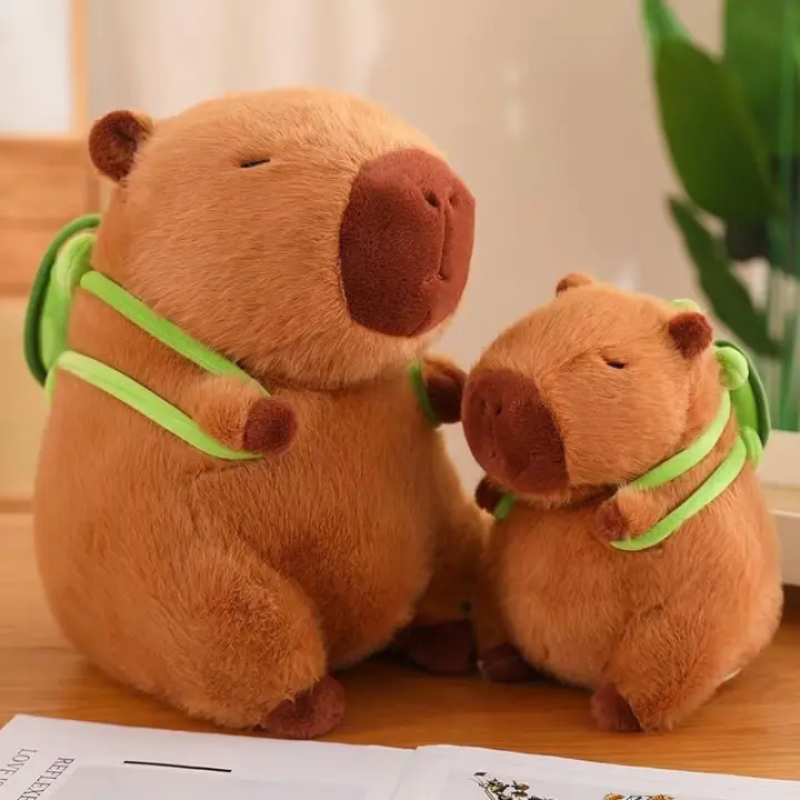 Muñeco De Peluche Capybara De 23cm Simulación Anime Peludo Juguete Muñeco De Peluche Suave Regalo De Navidad Y Acción Para Todas Las Edades - 1