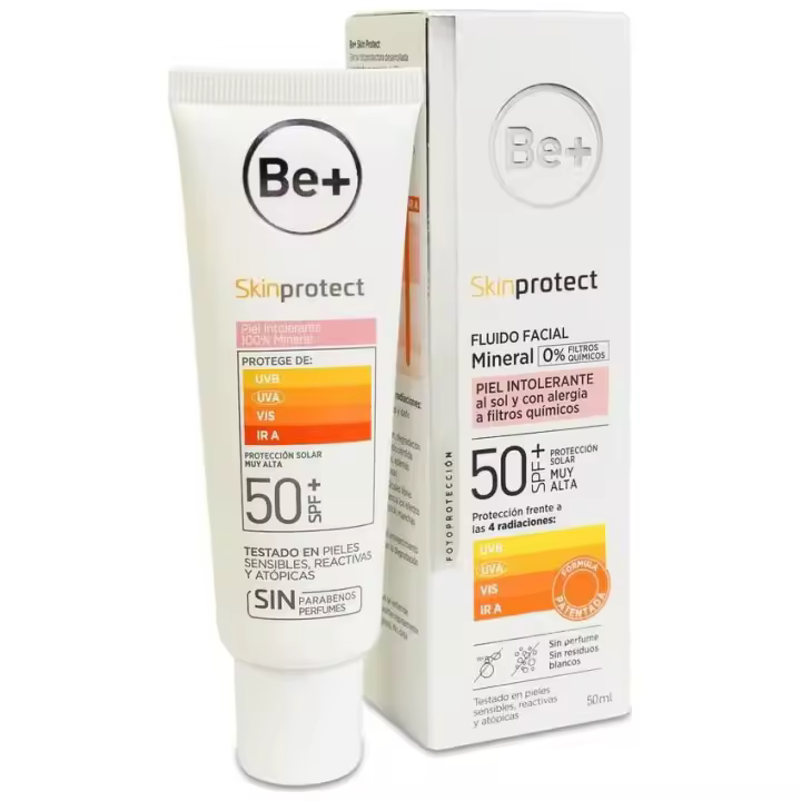 Be+ Skin Protect Piel Intolerante 100% Mineral Spf50+, 50 Ml - 1