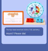 Juego De Actividades Para Reloj De Enseñanza Montessori Juguetes Educativos Para Niños Ayudan a Aprender a Decir La Hora Juguetes De Aprendizaje Para Niños De Preescolar - details 7
