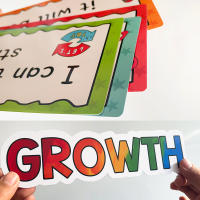 Conjunto De Decoración Educativa Y Positiva Para Clase 22Pcs Growth Mindset Bulletin Board Con Frases Inspiradoras Para Estudiantes De Primaria Y Secundaria - details 6