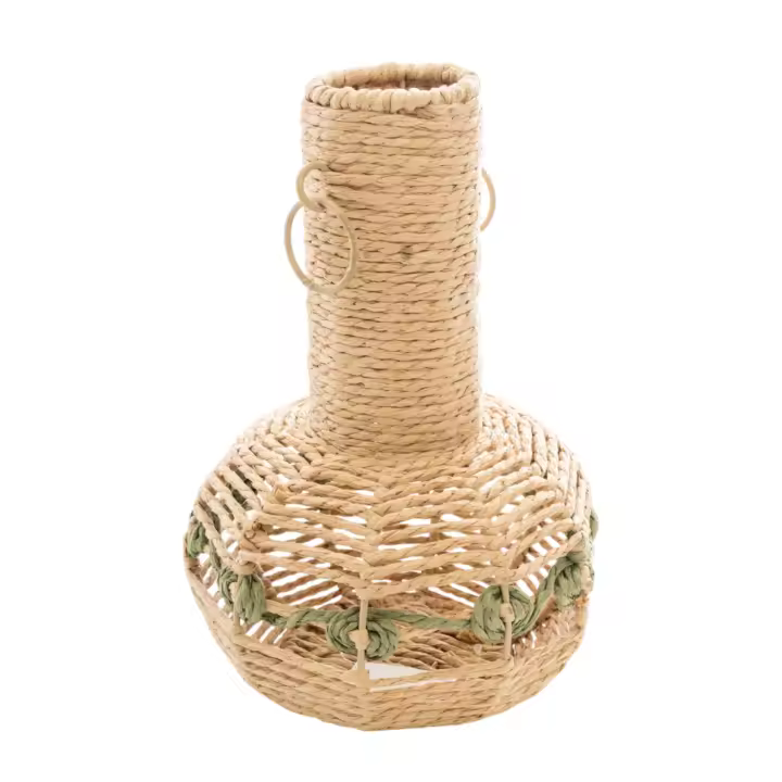 Florero cuerda Natural 35x25x25cm. El mejor complemento para tu hogar. - 1