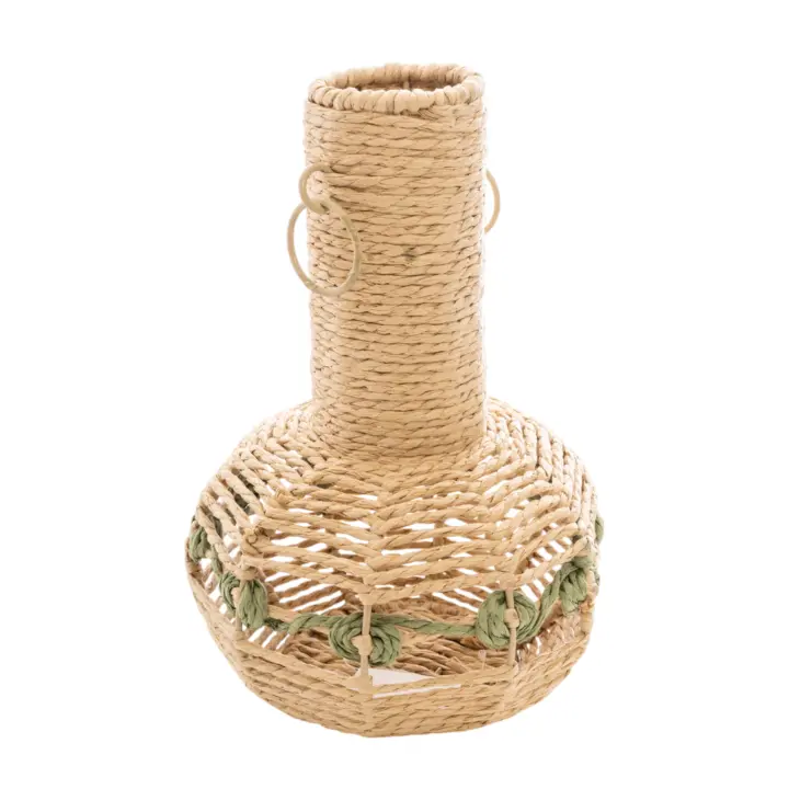 Florero cuerda Natural 35x25x25cm. El mejor complemento para tu hogar. - 1