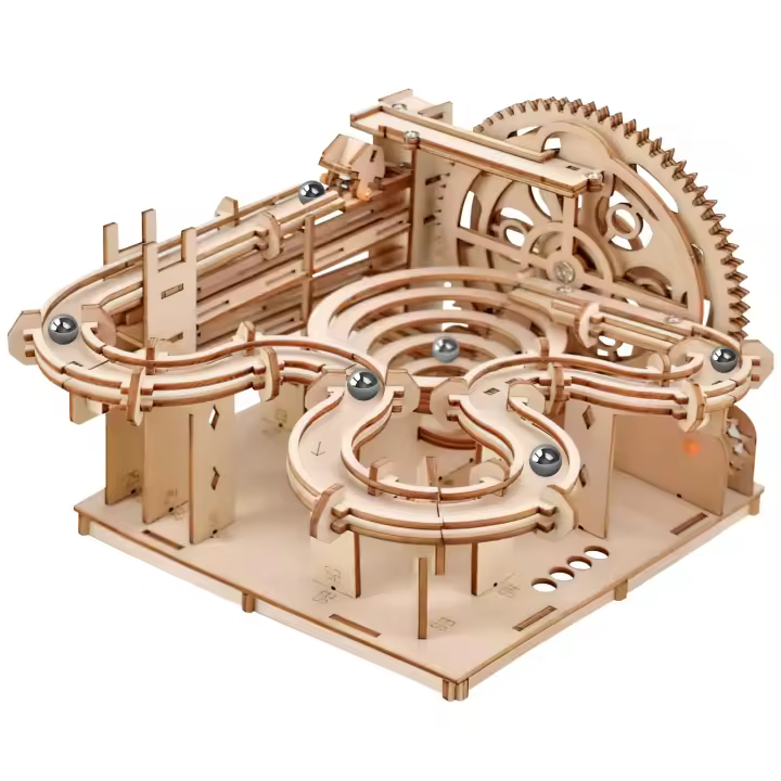 Kits de modelos mecánicos de madera 3D, kits de construcción de pistas de canicas para ensamblar y crear, manualidades de construcción de modelos mecánicos para adolescentes y adultos. - 1