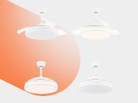 Bonplus BP Ventilador de Techo con Luz Blanco Aspas Retractiles, 3000K-6500K, Mando a Distancia, Ventilador Eléctrico, 6 velocidades, 3 tonalidades, Memoria de Luz, Silencioso y Fácil de Usar, Función Verano-Invierno - details 7