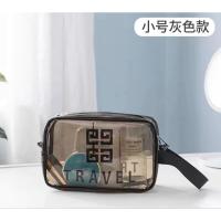 MEJORADA Bolsa neceser de viaje transparente pvc individual tamaño pequeño con asa lateral con ceremallera,impermeable,medida,20*7*13cm - details 1