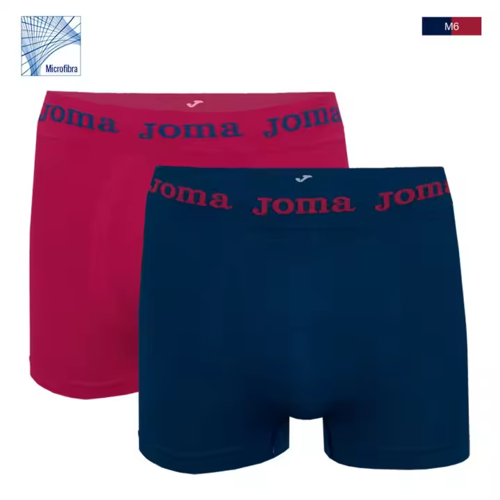 JOMA Pack 2 Bóxer Sin Costuras Microfibra JS8002B - Suave, Adaptable y Sin Marcas - 1
