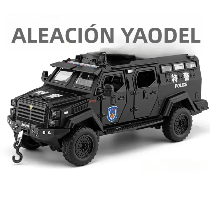 Coche De Juguete a Escala 1:32 De Sabertooth Metal Con Sonido Luz Y 6 Puertas Abiertas Vehículo Armado De Diente De Sabueso Regalo - 1