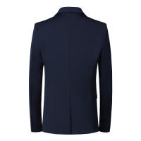 Chaqueta De Traje Para Hombre En Color Sólido Ajustada Elegante Blazer Para Bodas Y Negocios Moda Casual Traje Profesional - details 2