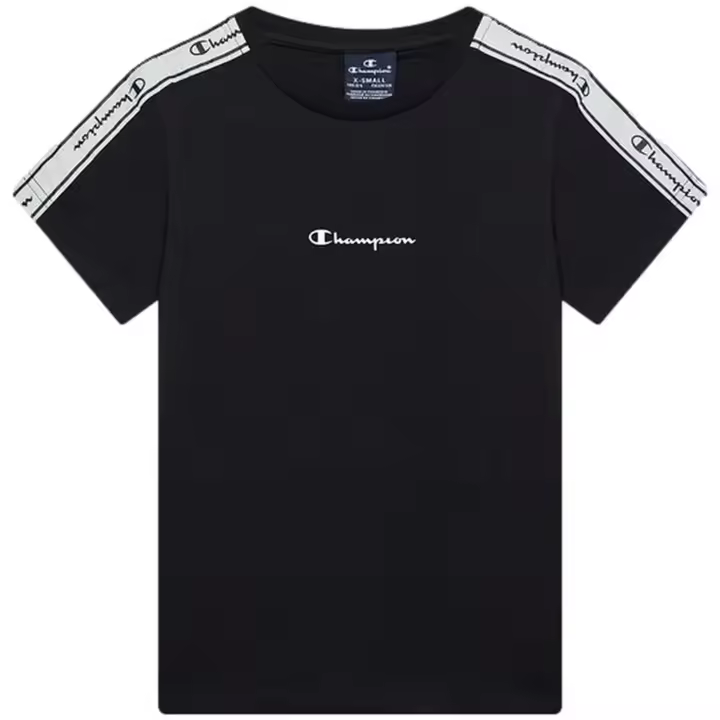 Camisetas De Manga Corta Champion para Niños Unisex en color Negro - 1