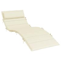 vidaXL Cojín de tumbona de tela Oxford 180x60x3 cm Color Antracita,  Gris,  Crema y mas Cojín Decorativo de Asiento Cojines de muebles de salon - details 0