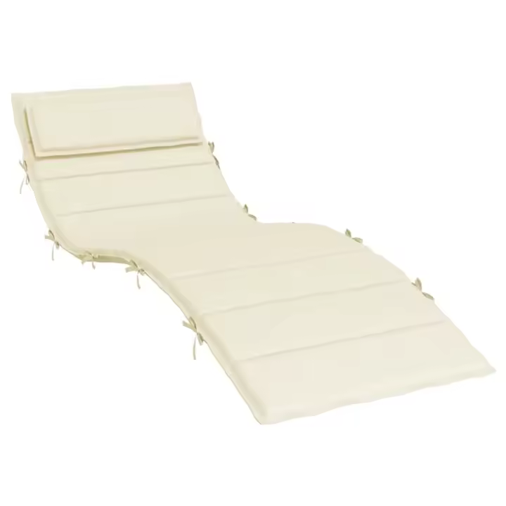 vidaXL Cojín de tumbona de tela Oxford 180x60x3 cm Color Antracita,  Gris,  Crema y mas Cojín Decorativo de Asiento Cojines de muebles de salon - 1