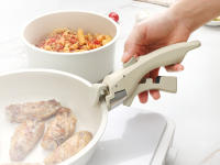 Juego de 5 ollas y sartén, no pegajoso, Mango desmontable, cocina de inducción, Mango desmontable, cocina rv, seguridad Horno/lavavajillas (Blanco, 5PCS) - details 3