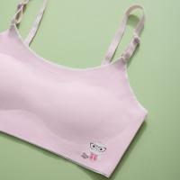 Sujetador Deportivo Para Niñas 10-16T Cruzado Sin Costuras Con Cojín Desmontable Cómodo Y Ajustable Para Entrenamiento - details 2