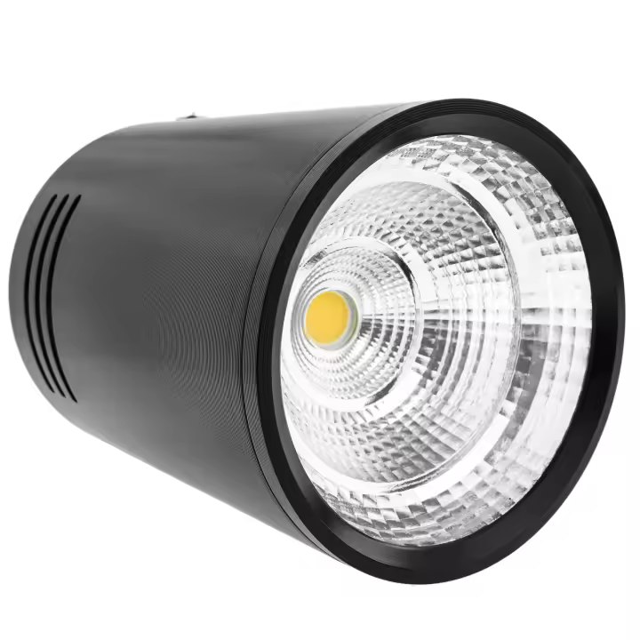 Foco LED de superficie Lámpara COB 5W 220VAC 6000K negra 75mm - BeMatik - 1