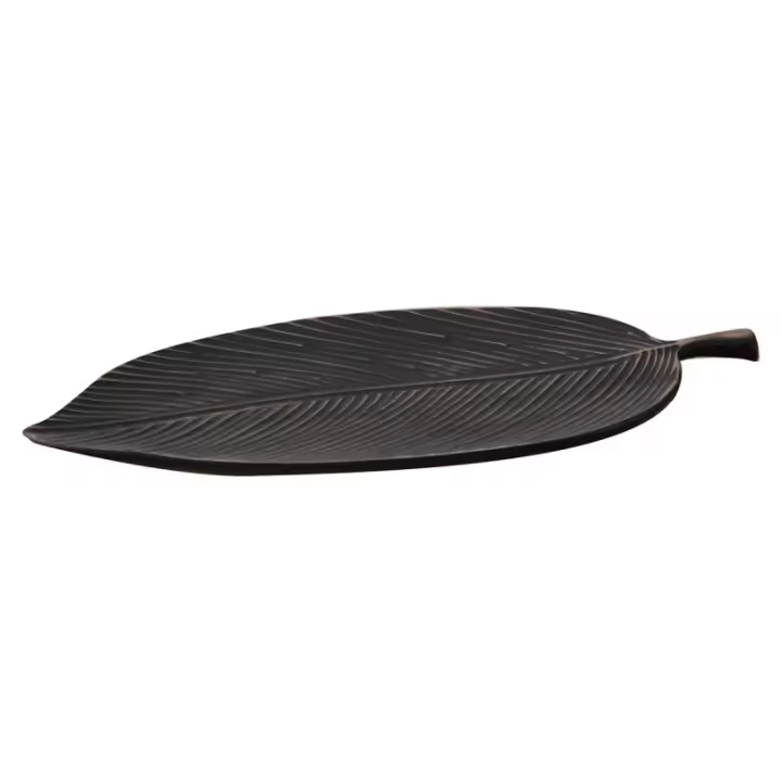 SIGNES GRIMALT Signes Grimalt Plato Decorativo Negro de Resina | Bandeja para Llaves y Vaciabolsillos | Decoración Hogar - 1