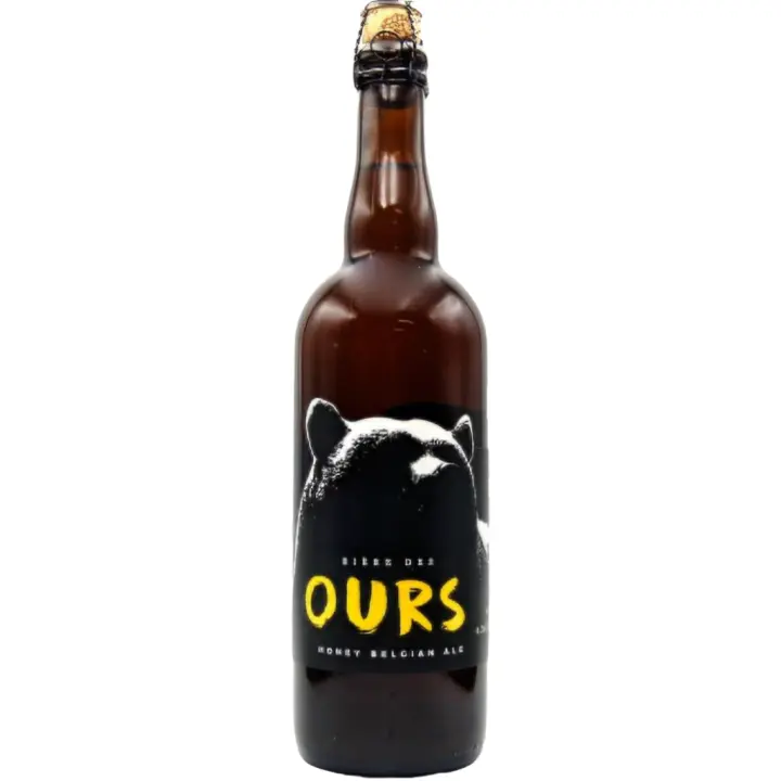 2 uds x Biere Des Ours 75Cl cerveza Belga rubia con miel - 1