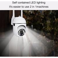Cámara de Vigilancia al Aire Libre inalámbrica de PTZ WiFi, 1080P impermeable La Cámara IP inalámbrica de 360 °, Visión Nocturna del color, Bidireccional Audio - details 1