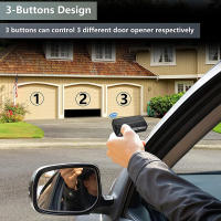Control Remoto De Puerta Universal Para Garage 3 En 1 Multifrecuencia Con Clip Transmisor De Código Rolante 280-868mhz - details 1