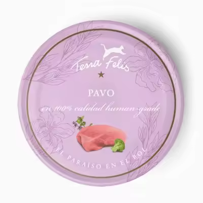 Terracanis Terra Felis Pavo - Lata de comida húmeda de Pavo para gatos - 1