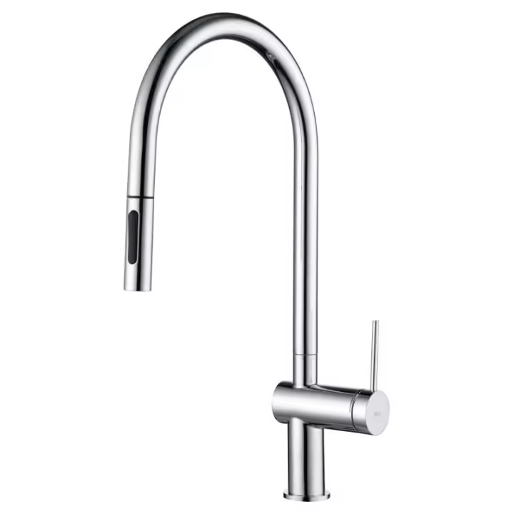 Imex Berna GCE026 grifo de cocina monomando extraíble con difusor doble jet acabado cromado - 1