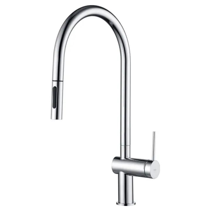 Imex Berna GCE026 grifo de cocina monomando extraíble con difusor doble jet acabado cromado - 1
