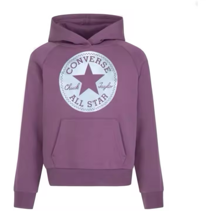 Sudadera Fleece marca Converse modelo 4CD845-P9P para junior en color violeta - 1