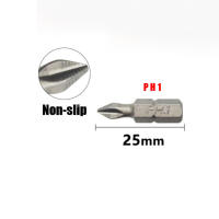 Juego De 10 Piezas De Brocas Eléctricas Hex Shank PH PZ De Acero De Aleación Para Destornilladores 25mm Tamaños PH1 PZ1 PH2 PZ2 PH3 PZ3 - details 3