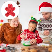 Molde de silicona para tartas de hombrecito de jengibre de Navidad, 6 cavidades, moldes para hornear de jengibre, moldes para dulces, moldes para jabón - details 4