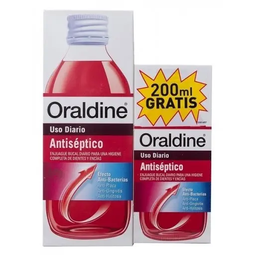 ORALDINE ANTISEPTICO PACK 400 ML + 200 ML - 1