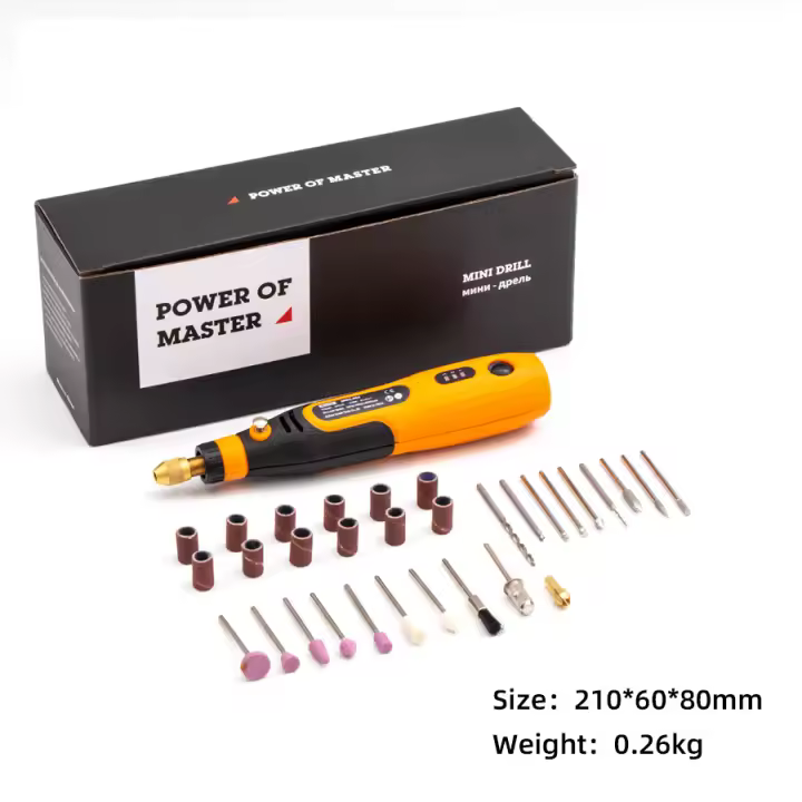 Herramienta Rotativa Multifunción Inalámbrica de 3,6 V, Amoladora Eléctrica de Litio, 32 Piezas Accesorios para Tallar, Pulir, Lijar, Taladrar y Bricolaje, Herramienta Eléctrica USB - 1