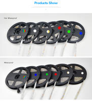 Tira De LED 12V 5m RGB 2835SMD Luz Blanco Rojo Azul Verde Con Adhesivo Trama Lámpara De Color Con Fondo Adhesivo Para El Hogar - details 3