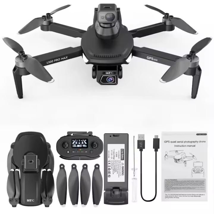 Dron De Fotografía Aérea JJRC L500promax Con Cámara Dual 4K Motor Sin Escobillas GPS 5G WIFI Evitación De Obstáculos 360° Plegable - 1