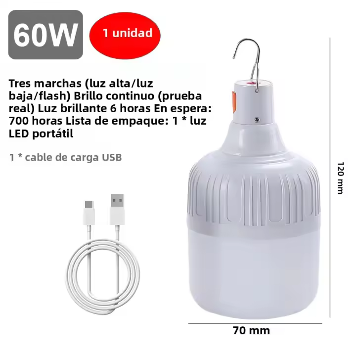 Radio Portátil Multifuncional Con Luz Y Generador De Energía Manual FMAM Solar Carga USB Para Adultos Con Altavoz Integrado Y Linterna - 1