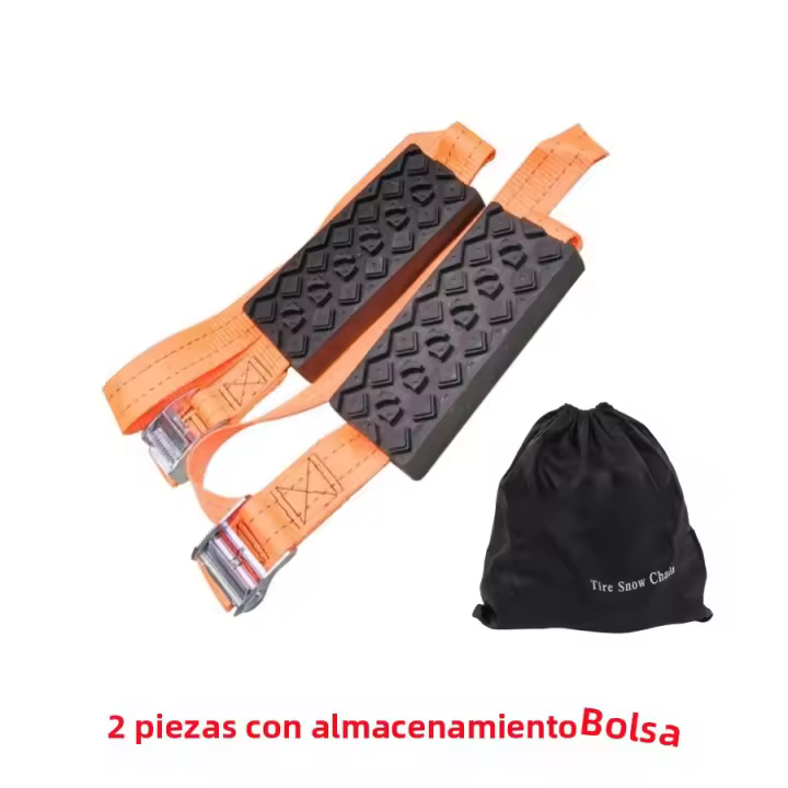 2PCS Cadenas De Nieve Para Coche SUV Traction Boards Offroad Reemplaza Placas De Recuperación Para Neumáticos Enfriados En Hielo Barro Sandía Para Carretera - 1