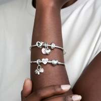 Clip Pandora Corazones Anudados - Plata de Primera Ley - details 6