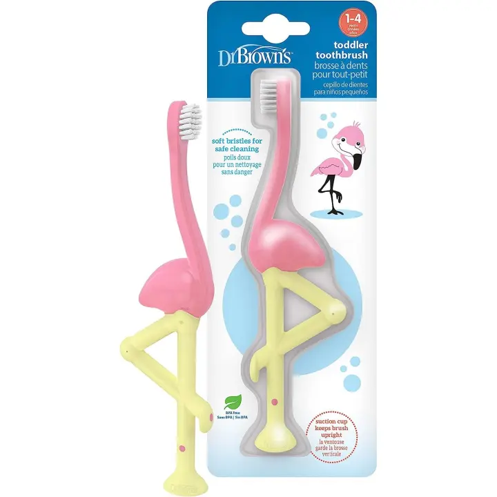 Dr.Brown'S Cepillo de Dientes Flamenco de 1 a 4 Años - 1