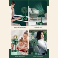 .Ventilador de escritorio plegable con bateria lition，Ventilador Portátil Recargable tres velocidades，Mini ventilador ajustable para el hogar y la Oficina, dispositivo pequeño de refrigeración, portátil, recargable por USB, - details 4