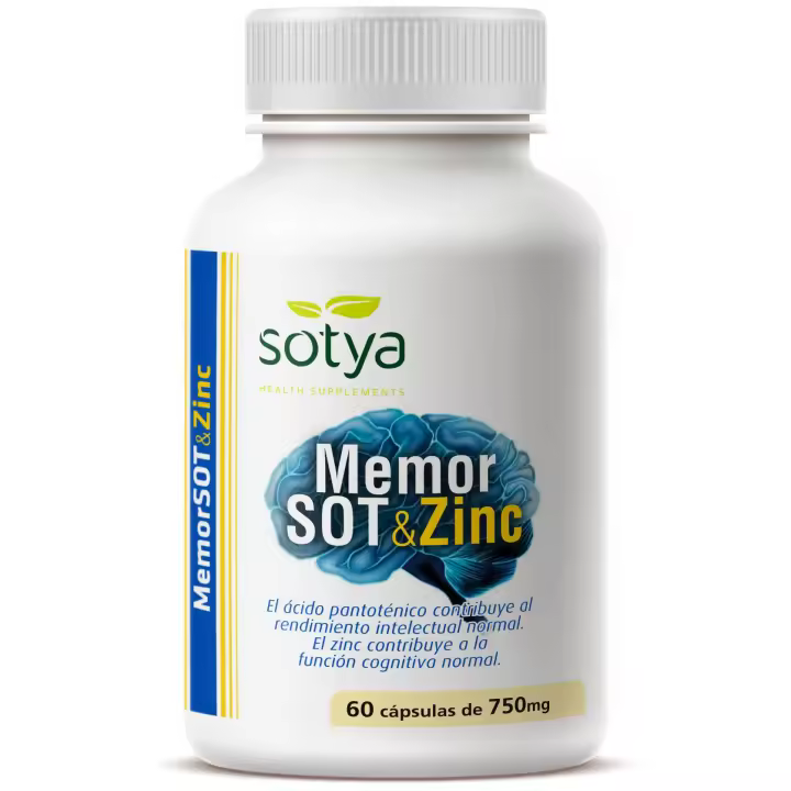 Sotya Memor Sot & Zinc 60 Capsulas - 1