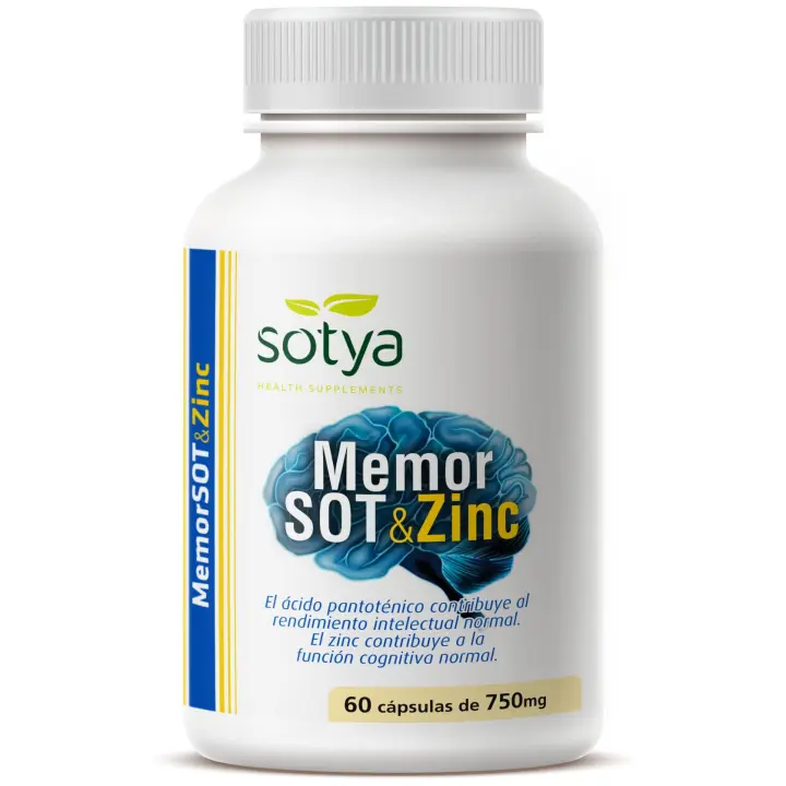 Sotya Memor Sot & Zinc 60 Capsulas - 1