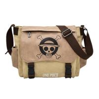 Haruhana Mochila Bandolera One Piece Negra con Detalles en Rojo - details 2