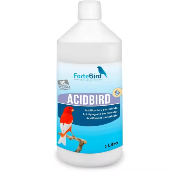 AcidBird  Acidificante y Bactericida para la Salud Digestiva de Aves 1L Fortebird - 1