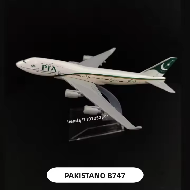 Modelo De Avión De Metal a Escala 1:400 Replicado De La Compañía Aérea PIA De Pakistán Decoración Para Habitación De Niños Regalo De Juguetes Para Niños - 1