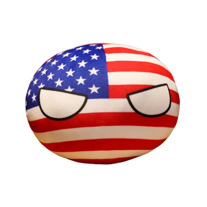 Muñeco De Peluche Divertido De 10cm Polandball Colgante De Países Juguetes De Peluche Incluye USSR USA FRANCE RUSSIA UK JAPAN GERMANY ITALY Para Adultos Y Adolescentes - 1